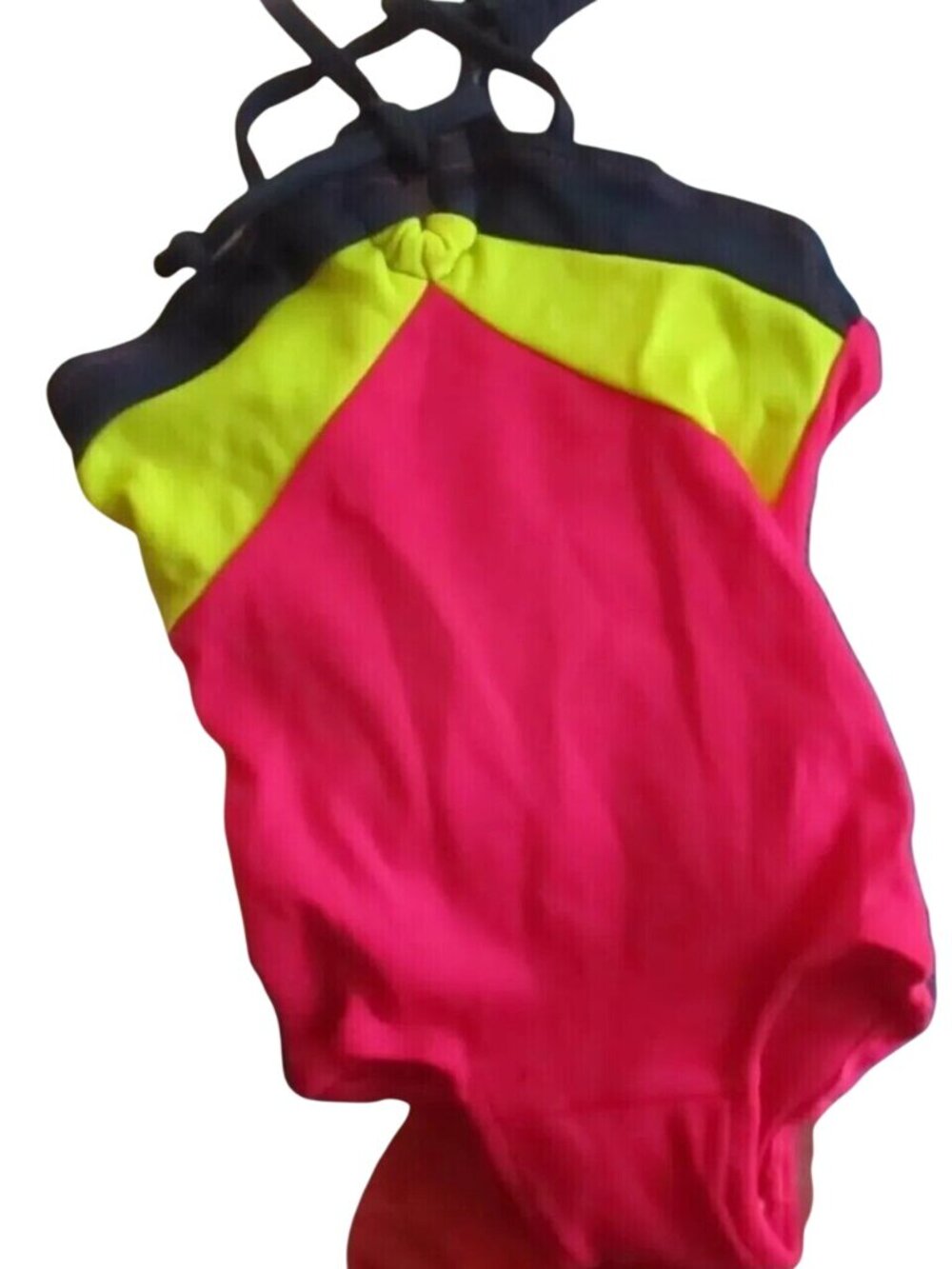 3T Vintage 1980's GIRLS 3 Swimsuit Colorblock New With Tags 1 Piece Castaways